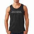 Born To Read Books Forced To Read Emails Office Quote Men Tank Top