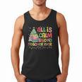 All Is Calm Said No Teacher Ever Book Christmas Tree Men Tank Top