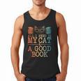 Cat & Book Art For Men Women Cat Librarian Novel Book Lover Men Tank Top Cat & Book Art For Men Women Cat Librarian Novel Book Lover Men Tank Top