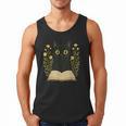 Cat Reading Book Flowers Men Tank Top Cat Reading Book Flowers Men Tank Top