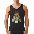 Christmas Book Tree Coquette Bow Xmas Reading Librarian Girl Men Tank Top