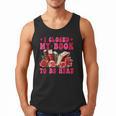 I Closed My Book To Be Here Valentines Book Lover Bookish Men Tank Top