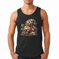Coffee And Book Reading Accessories For Book Lovers Gnome Men Tank Top
