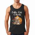 Coffee Cats & Books Lover For Women & Girls Coffee Men Tank Top