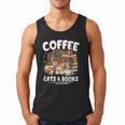 Coffee Cats And Books Cats And Reading Lovers Men Tank Top