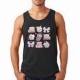 Coquette Bow Book Coffee Valentines Bookish Library Teacher Men Tank Top