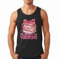 Coquette Bow All Booked For Valentines Teacher Book Men Tank Top