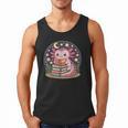 Cute Axolotl Reading Books Cozy Night Aesthetic Men Tank Top