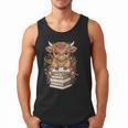 Cute Baby Highland Cow Reading Book Librarian Bookworm Men Tank Top