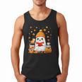 Cute Beanie Ghost Bookworm Cozy Book Reading Halloween Men Tank Top