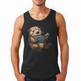 Cute Book Sea Otter Men Tank Top
