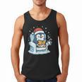 Cute Christmas Penguin Reading Book Cozy Winter Holiday Art Men Tank Top