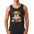 Cute Dog Boxer Reading Book Men Tank Top