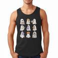 Cute Ghost Reading Books Teacher Halloween Reading Men Women Kids Men Tank Top
