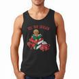 Cute Gingerbread Man Reading Book Nerd Christmas Bookish Men Tank Top