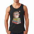 Cute Hedgehog Reading Books Animal Lover Reader Bookworm Men Tank Top