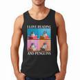 Cute Penguin Reading Book School Librarian Teacher Student Men Tank Top Cute Penguin Reading Book School Librarian Teacher Student Men Tank Top