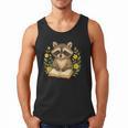 Cute Raccoon Reading Book Flowers Floral Men Tank Top Cute Raccoon Reading Book Flowers Floral Men Tank Top
