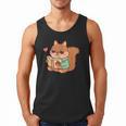 Cute Squirrel Reading A Book Lovers Anime Kawaii Women Kids Men Tank Top
