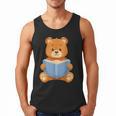 Cute Teddy Bear Reading Book Adorable For Readers Men Tank Top