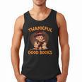 Cute Thanksgiving Teacher Librarian Thankful Reading Books Men Tank Top Cute Thanksgiving Teacher Librarian Thankful Reading Books Men Tank Top