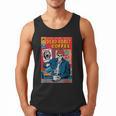 Dead Roast Coffee Comic Book Cover Style Skeleton Barista Men Tank Top
