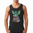 Dragon Reading Books Fantasy Lovers Mythical Creatures Men Tank Top