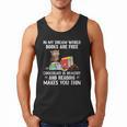In My Dream World Books Are Free Chocolate Is Healthy Book Men Tank Top
