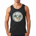 Duck Wilderness Book Reading Illustration Floral Men Tank Top