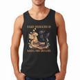 Easily Distracted By Books & Dragons Librarian Book Lover Men Tank Top