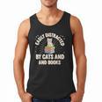 Easily Distracted By Cats & Books Tee Reader Book Worm Men Tank Top Easily Distracted By Cats & Books Tee Reader Book Worm Men Tank Top