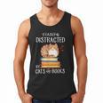 Easily Distracted By Cats And Books Reading Lover Bookish Men Tank Top