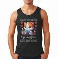 Easily Distracted By Coffee Cats And Books Men Tank Top Easily Distracted By Coffee Cats And Books Men Tank Top
