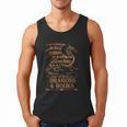 Easily Distracted By Dragons And Books Library Dragon Lover Men Tank Top