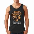 Education Is Freedom Afro Woman Book Illustration Men Tank Top