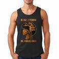 Education Is Freedom Teacher Book Black History Month Men Tank Top Education Is Freedom Teacher Book Black History Month Men Tank Top