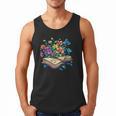 Enchanted Open Book With Blooming Flowers Men Tank Top
