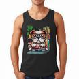 English Bulldog Reading a Book Dog Men Tank Top