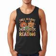 Fall In Love With Reading Autumn Pumpkin Teacher Book Lover Men Tank Top Fall In Love With Reading Autumn Pumpkin Teacher Book Lover Men Tank Top
