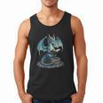 Fantasy Dragon Reading Magical Book Lover Halloween Vibes Men Tank Top