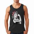 Female Librarian Rosie Riveter Book Guardian Woman Men Tank Top
