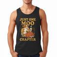 Floral Cow Reading Pun Just One More Chapter Cozy Book Lover Men Tank Top