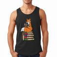 Fox Books Read Reading Librarian America Men Women Kids Men Tank Top
