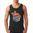 Fox Reading Book Pajama Sleep Men Tank Top