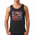 Freadom To Read Book Lover Reading Freedom Men Tank Top