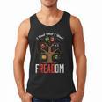Freadom Tree Read Reading Librarian Book Across America Men Tank Top
