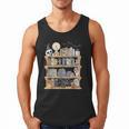 Ghost Book Reading Books Lover Teacher Happy Halloween Men Tank Top