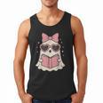 Ghost Reading Book Halloween Cat Lover Men Tank Top