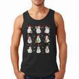 Ghosts Wearing Santa Hats Reading Books Christmas Book Lover Men Tank Top Ghosts Wearing Santa Hats Reading Books Christmas Book Lover Men Tank Top