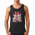 Girly Coquette Gingerbread Books And Hot Cocoa Cozy Season Men Tank Top